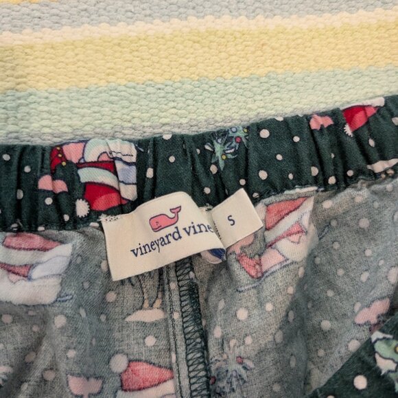 ⭐ Men's Vineyard Vines green holiday print PJ Pajama Pants Small - Picture 4 of 12